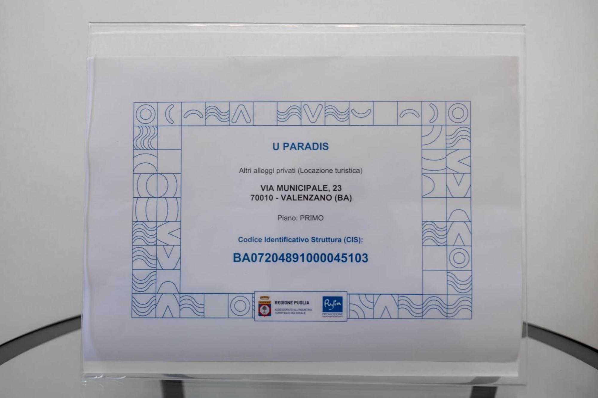 U Paradise - Intero Apt - Vicino Bari Apartment Валенцано Екстериор снимка